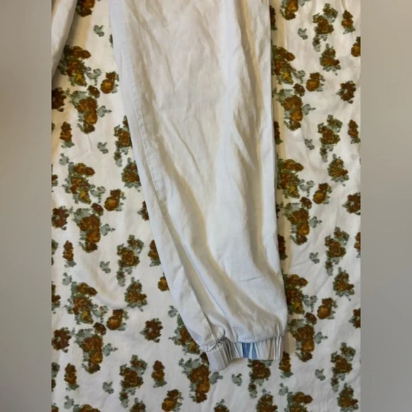American Rag Off-White and Blue 100% Cotton Joggers Size L - Picture 7 of 16